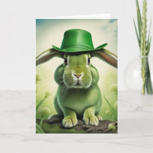 Easter/Saint Patrick's Day Bunny Card