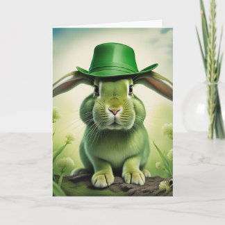 Easter/Saint Patrick's Day Bunny Card
