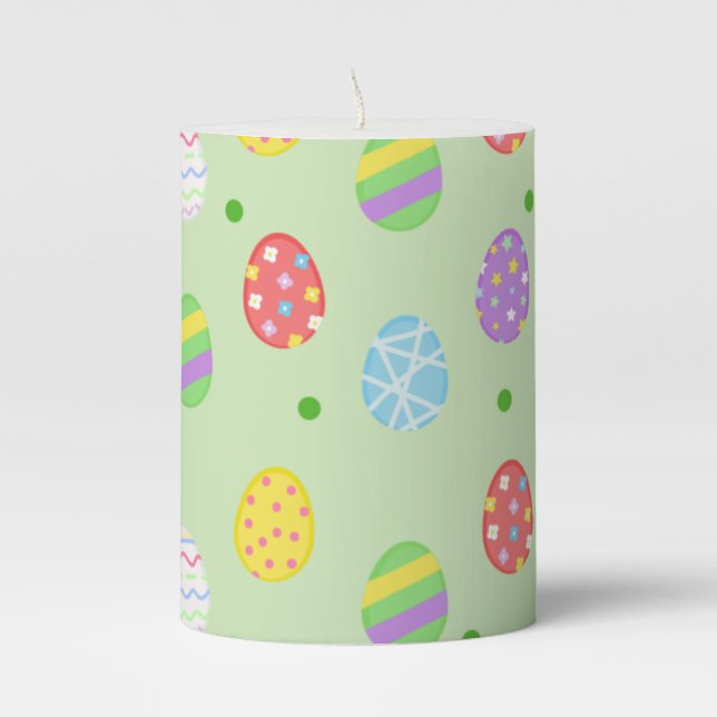 Easter saint pillar candle (Front)