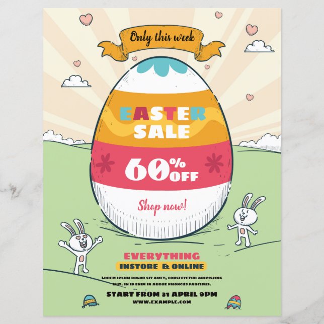Easter Sale Flyer Template (Front)