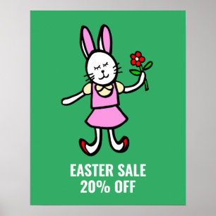 Easter Sale Sign,  Customize Your Text Retail Poster
