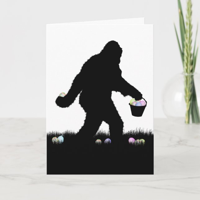 Easter Sasquatch Holiday Card (Front)