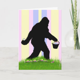 Easter Sasquatch Holiday Card