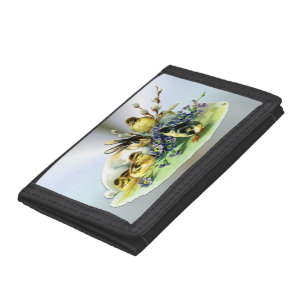 Easter Scenes - Rabbit and Chicks Trifold Wallet