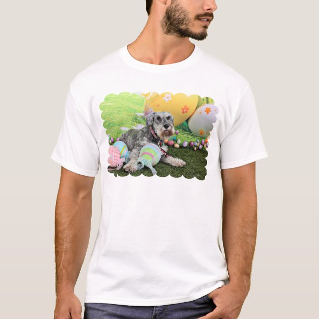 Easter - Schnauzer - Fergie T-Shirt (Front)