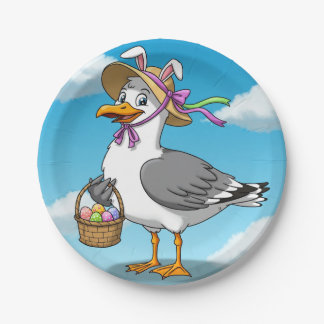 Easter Seagull Paper Plates