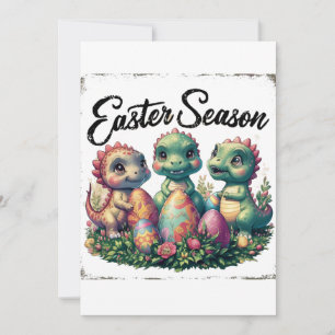 Easter season Dinosaurs Invitation