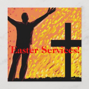 Easter Services Church Invitation by Churchsupplies at Zazzle