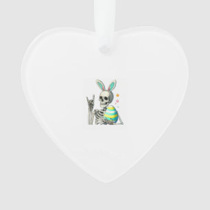 Easter Skeleton Bunny Rock Hand Rocker Boys Kids M Ornament