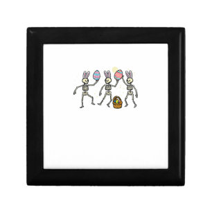Easter Skeletons Dancing Eggs Funny Bones Men Wome Gift Box