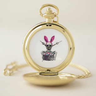 Easter Skull � Funny Bunny Skeleton Pocket Watch