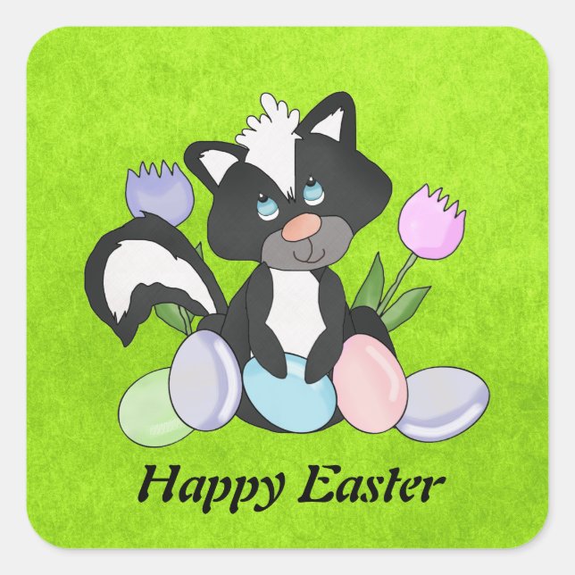 Easter Skunk sticker (Front)