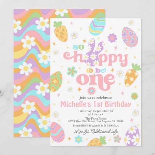 Easter So Hoppy to Be One Birthday