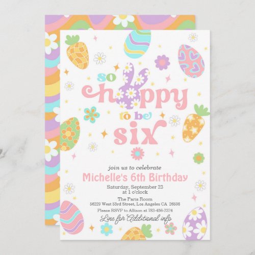 Easter So Hoppy to Be Six Birthday