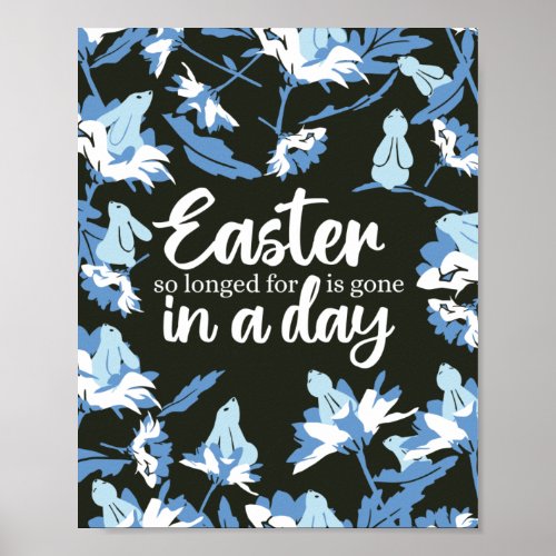 Easter so longed for is gone in a day poster