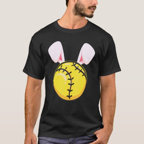 Easter Soft Ball Easter Day  Easter Bunny Softball T_Shirt