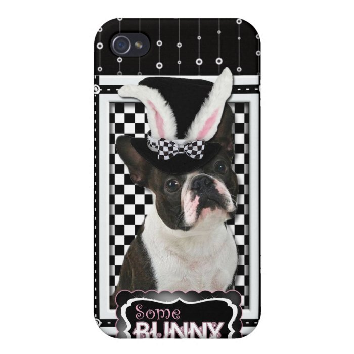 Easter   Some Bunny Loves You   Boston Terrier iPhone 4/4S Cover