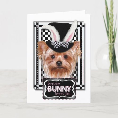 Easter _ Some Bunny Loves You _ Yorkie Holiday Card