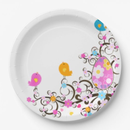 Easter Song Birds Easter Paper Plates