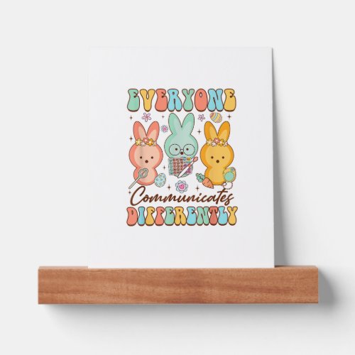 Easter Speech Therapy SLP Everyone Communicates Di Picture Ledge