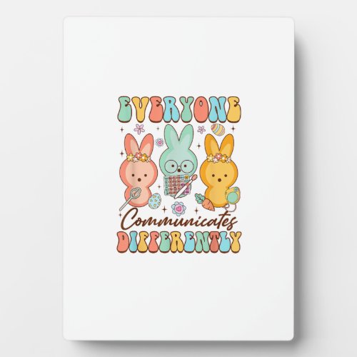 Easter Speech Therapy SLP Everyone Communicates Di Plaque