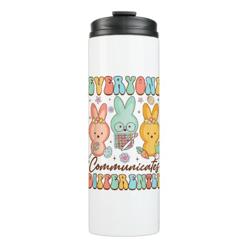 Easter Speech Therapy SLP Everyone Communicates Di Thermal Tumbler