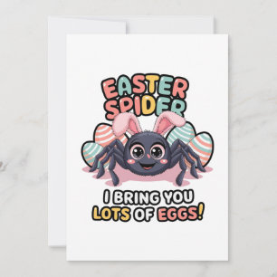 Easter Spider Holiday Card
