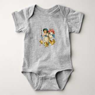Easter Splendor: Victorian Baby Bodysuit