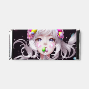 Easter/spring Anime girl Hershey Bar Favors