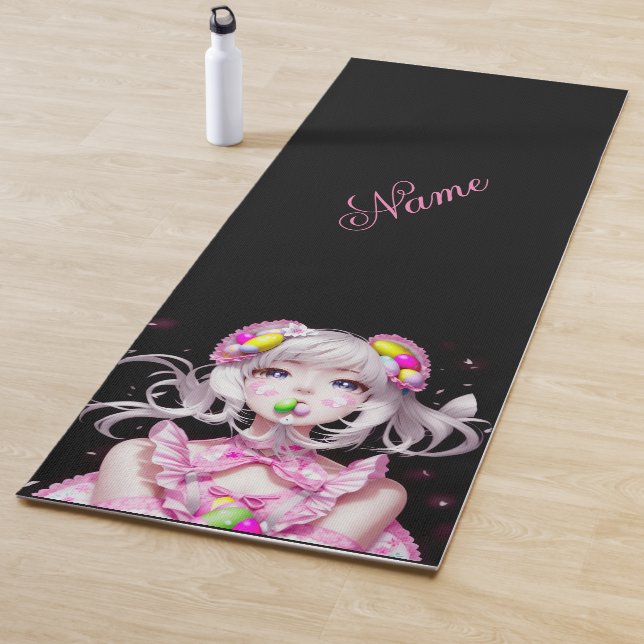 Easter/spring Anime girl  Yoga Mat (In Situ)