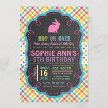Easter Spring Birthday Party Invitation by TiffsSweetDesigns at Zazzle