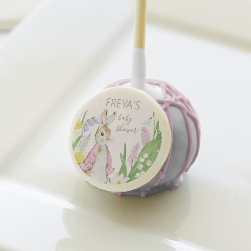 Easter Spring Blooms Peter the Rabbit Baby Shower Cake Pops