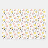 Easter Spring Bunny Chick Set of 3 Wrapping Paper (Front 2)