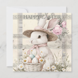 Easter Spring Bunny Holiday Card
