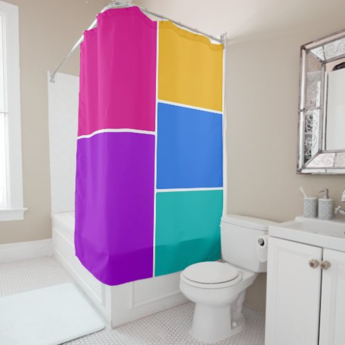 Easter Spring Colors Collage  Shower Curtain