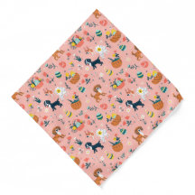 Easter Spring Dog Eggs Festive Pattern