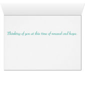 Easter/Spring note card (Inside Horizontal (Bottom))