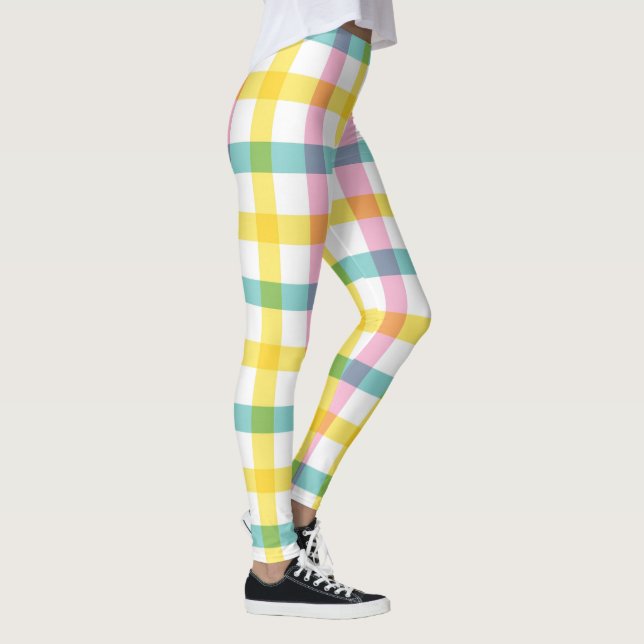 Easter Spring Pattern  Leggings (Right)