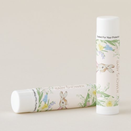 Easter Spring Peter the Rabbit Baby Shower Lip Balm