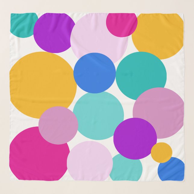 Easter Spring Polka Dots  Scarf (Front)