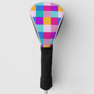 Easter Spring Squares Golf Head Cover