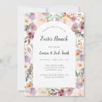 Easter Spring Vintage Floral Arch Invitation