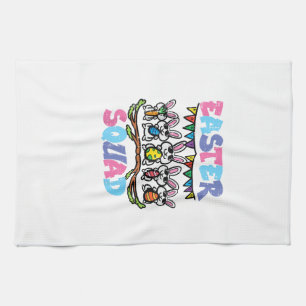 Easter Squad Bunnies Family Matching Men Women Kid Kitchen Towel
