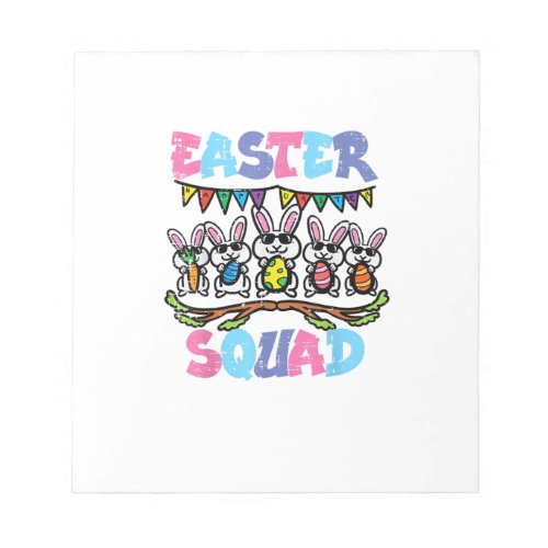 Easter Squad Bunnies Family Matching Men Women Kid Notepad