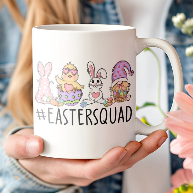 Easter Squad Bunny Chicks Eggs. Coffee Mug (Easter Squad!)