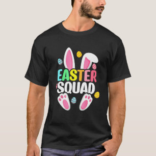 Easter Squad Bunny Ear Eggs Hunting Family Matchin T-Shirt