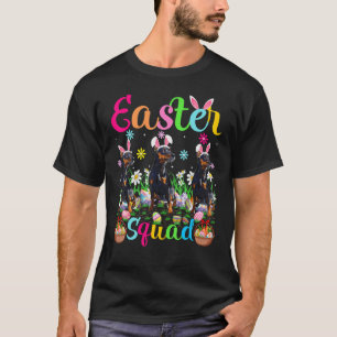 Easter Squad Bunny Ear Miniature Pinscher Dog Happ T-Shirt