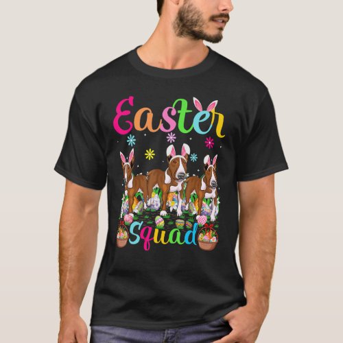 Easter Squad Bunny Ear Rat Terrier Dog Happy Easte T_Shirt
