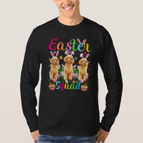 Easter Squad Bunny Ear Toy Poodle Dog Happy Easter T_Shirt