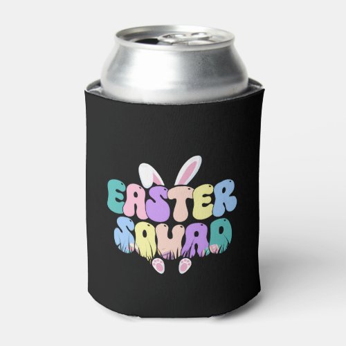 Easter Squad Bunny Egg Hing Easter Sunday Rabbit Can Cooler